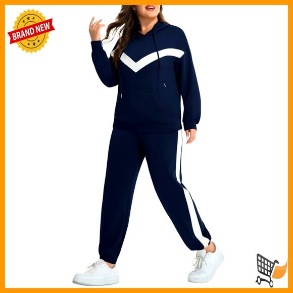 Tops - Oversized Lounge Set Soft Stretchy Tracksuit Hoodie Sweatpants Chic Casual